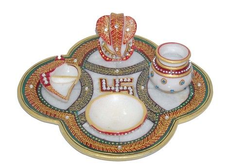 Marble Pooja Thali