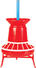 Chick Feeder - 3 Kg Capacity, 250mm Pan Diameter for 70 Birds Efficient Feeding System