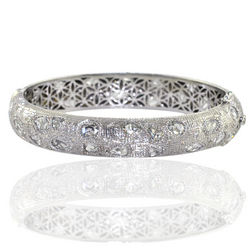 Diamond And White Gold Jewellery Bangle