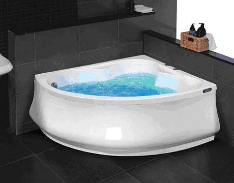 Acrylic Bathtub - 1200x1200x500mm | 6 Water Jets, 1.2HP Pump, Air Massage System, Computer Control Panel, Underwater Light