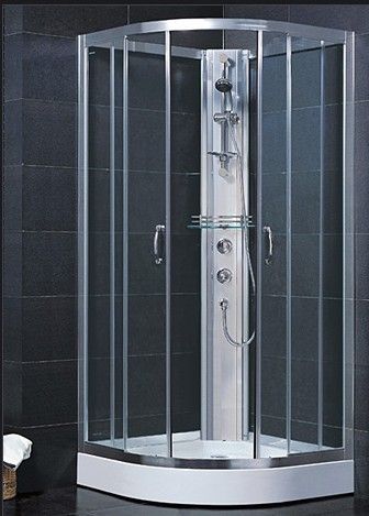 Shower Cabinets - Acrylic with Tempered Glass | 800x800x2100mm, Handheld Shower, Towel Rack, Shower Tray