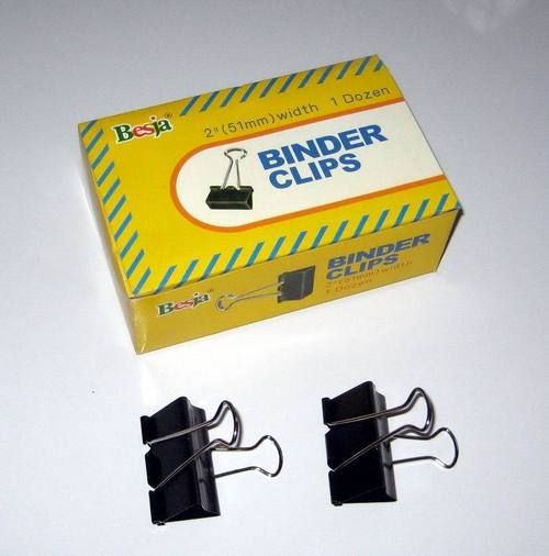 51mm Black Binder Clips