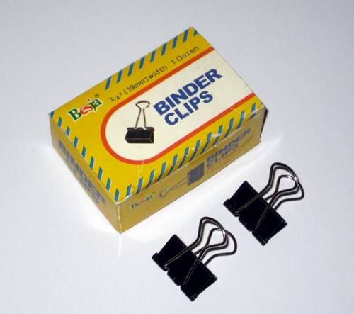 19mm Black Binder Clips