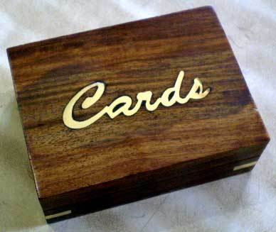 Wooden Playing Card Holder