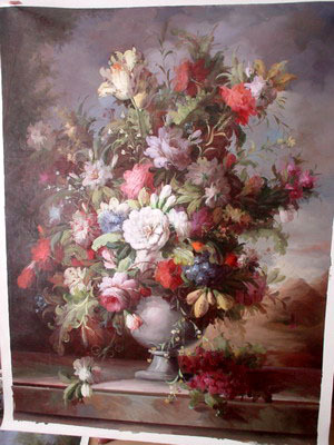Flower Oil Painting By TianHong Art&Craft Int'l Ltd.