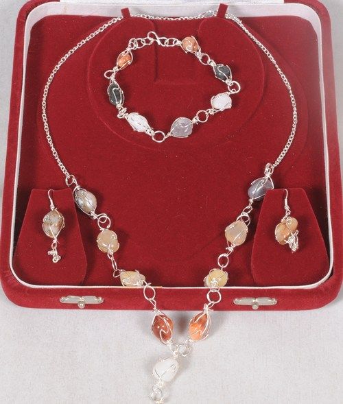 Pinjra Set - Bracelet, Necklace, Earings