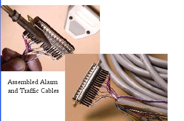असेंबल अलार्म और ट्रैफिक केबल्स