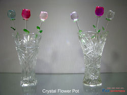 Colour Crystal Flower Pot