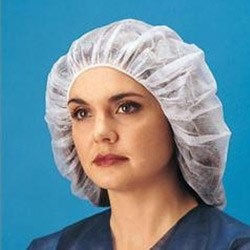 Bouffant Caps - High Grade Non-Woven Fabric, Full Hair Coverage for Hygiene in Hospitals and Kitchens