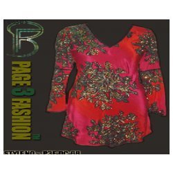 Long Sleeve Beaded Silk Dress