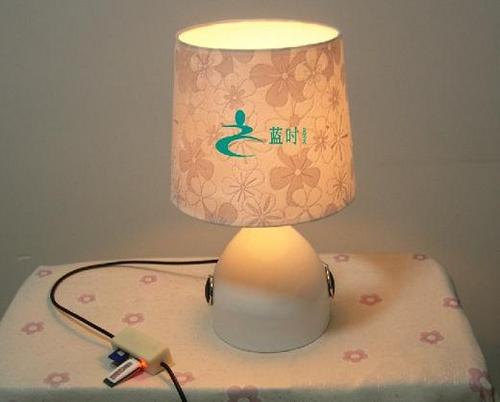 Digital Audio Table Lamp With Touch Dimmable Switch