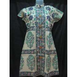 Tassar Printed Kurtis