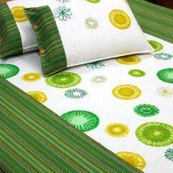 Printed Bed Sheet Set - Premium Cotton Blend, Multicolored Exotic Designs with Complementary Cushion Covers