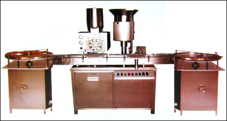 Automatic Vacuum Type Volumetric Injectable Powder Filling And Rubber Stoppering Machine