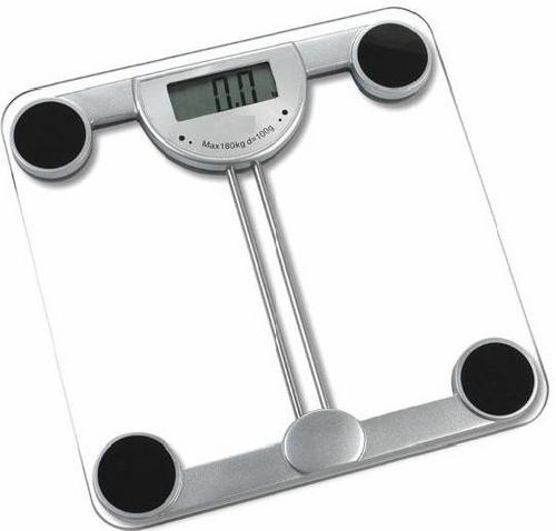 Body Weighing Scale - 6mm Tempered Glass, 30.2x30.2x3cm | 180kg Capacity, Auto On/Off, Silver and White Color Options