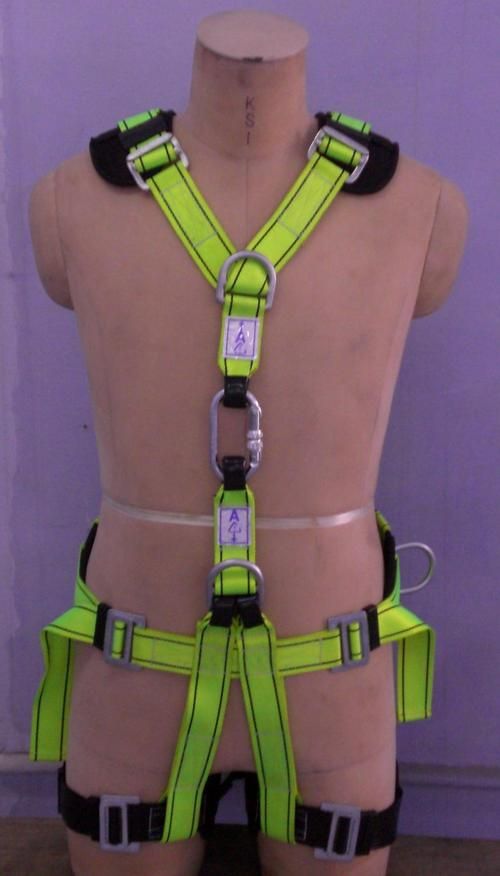 Safety Harness - High Durability Polyester/PP Material | Available in Multiple Sizes and Designs, Includes Safety Belts, Lanyards, Helmets, Connectors, and Karabiners