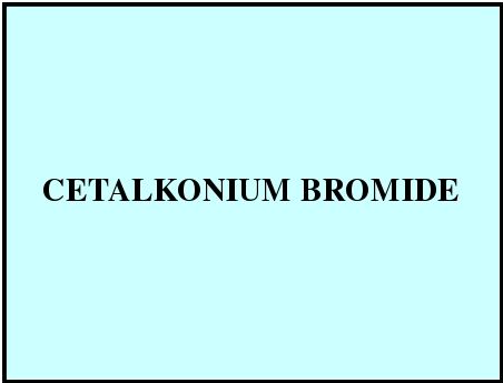 Cetalkonium Bromide