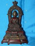 7.5" Brass Buddha Sculpture