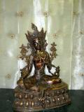 Buddhist Savior-goddess Brass Sculpture