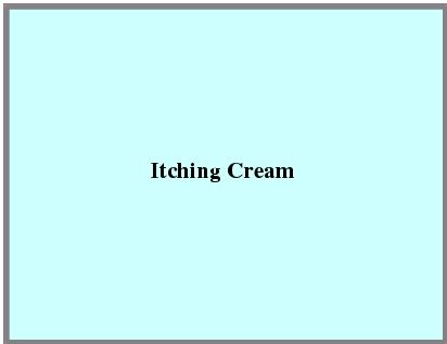 Itching Cream