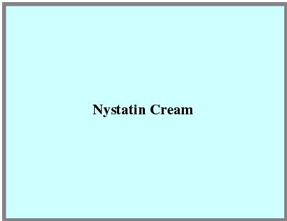 nystatin cream vagina
