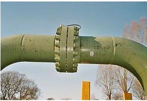 ASME Type Flange On A Gas Pipeline