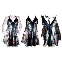 SiIk Satin Scarf Dress Short