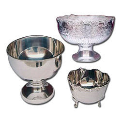 Silver And Nickel Plated Bowls