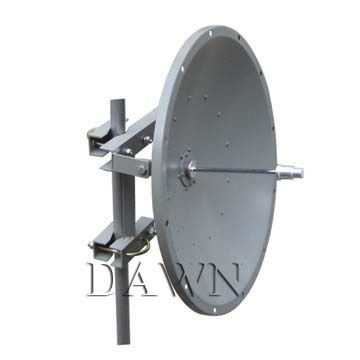 5150 To 5850 Mhz 28Dbi Wlan Wi-Fi Die Cast Parabolic Antenna With Dual-Polarization