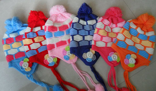 Knit Hat - Acrylic Material, Various Colors Available, Custom Designs Accepted, OEM Service