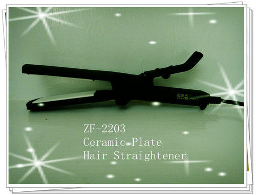 Professional Hair Straightener - Ceramic Plates, 220V 50Hz, 70W Power, Black Finish | Ideal for Household, Hotel, and Salon Use