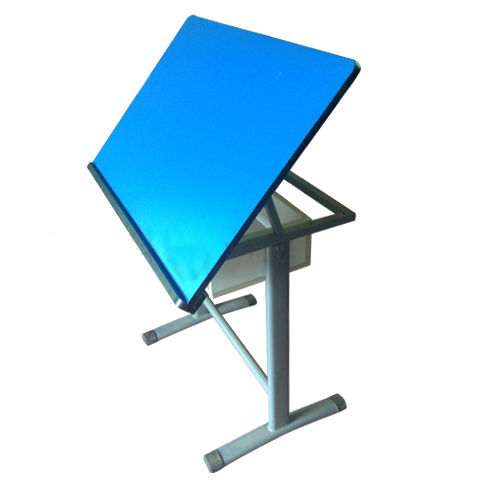 Drafting Table - Durable Powder-Coated Base, 24" x 36" Adjustable Height and Angle, Convenient Tool Storage and Mobility Options