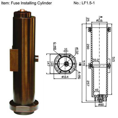 LF1.5-1 C-GIS Fuse Installer Epoxy Resin Cylinder Insulator