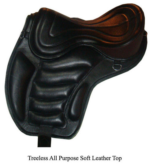 Treeless All Purpose Soft Leather Top Saddle