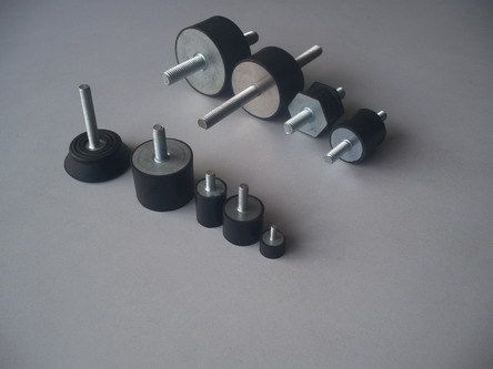 Auto Rubber Parts - Metal and Rubber Composition, Custom Mold Sizes Available, Durable Black Design