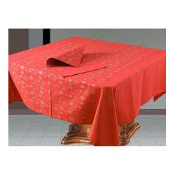 Table Cloth - Cotton and Jacquard Fabric, Fancy Print Designs and Durable Quality