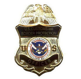 Police Badge - Gold Plated Hard Enamel, 65mm Size | High Durability with Polished Finish