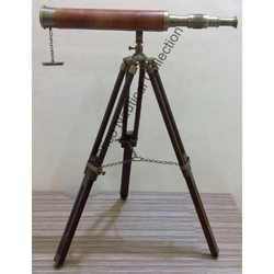 Brass Telescope With Tripod Stand