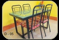 Iron Dining Set - Customizable Design And Size | Ideal For Residential And Commercial Usage