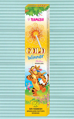 10cm Gold Winner Sparklers