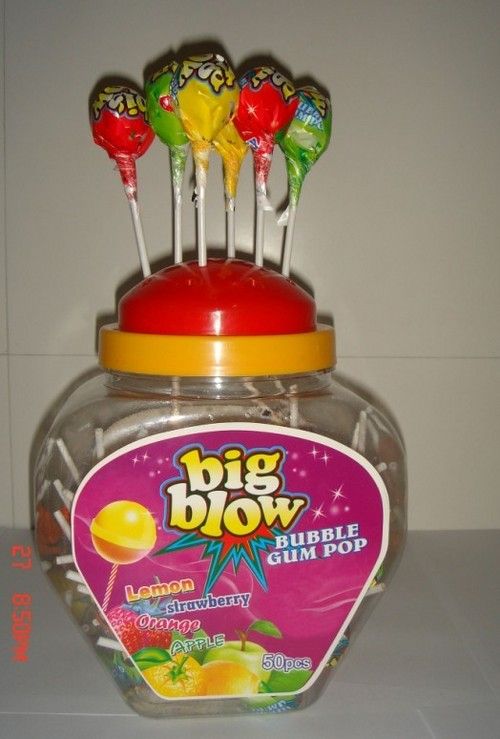 Bubble Gum Lollipops (Jar)