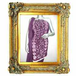 Salwar Kameez White Dots On Violet