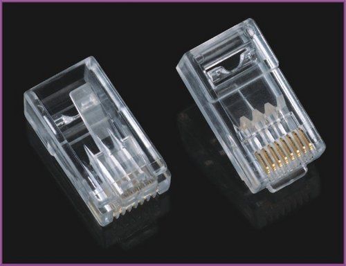  CAT6 CAT5E RJ45 कनेक्टर 30U गोल्ड-प्लेटेड 