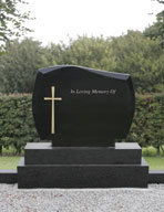 Shanxi Black Granite Tombstone