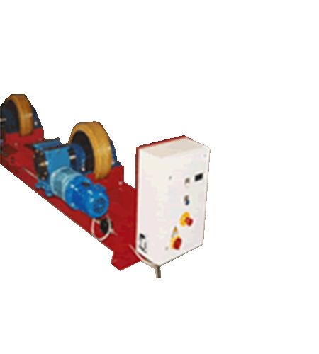 Welding Manipulator - Motorized Drive Unit with Remote Control Panel | Self Aligning Rotators for Thin Wall Pipes, 8-Point Support with Option of Rubber, Polyurethane or Steel Wheels