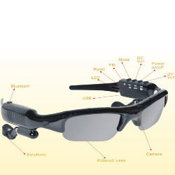 4-in-1 Camera, Video, Mp3, Bluetooth Sunglass