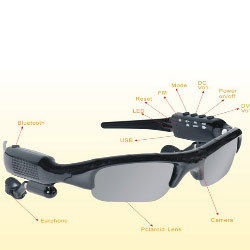 5-IN-1 Camera, Video, Mp3, Bluetooth, FM Sunglass