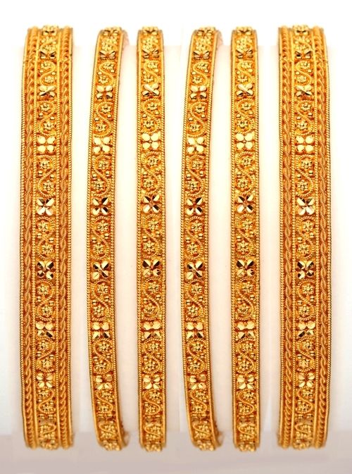 Gold Bangles - 22kt Gold, Elegant Design for Timeless Style and Luxury