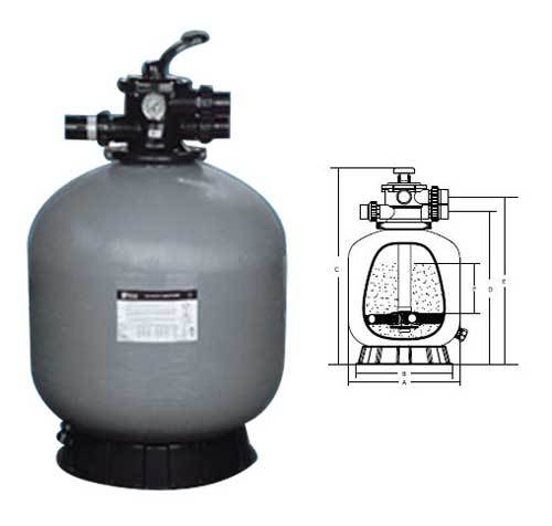 Top Mount Swimming Pool Sand Filter