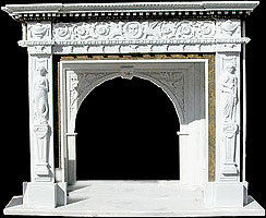 Indian Marble Fireplace